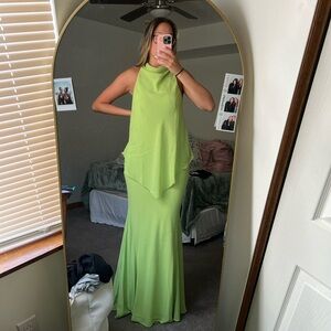 ASOS TALL high neck double layer maxi dress